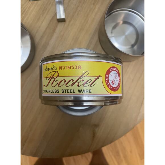 Rocket Thai Pinto Food Carrier Container 4 Tier Lunch Box Storage - Picture 3 of 3